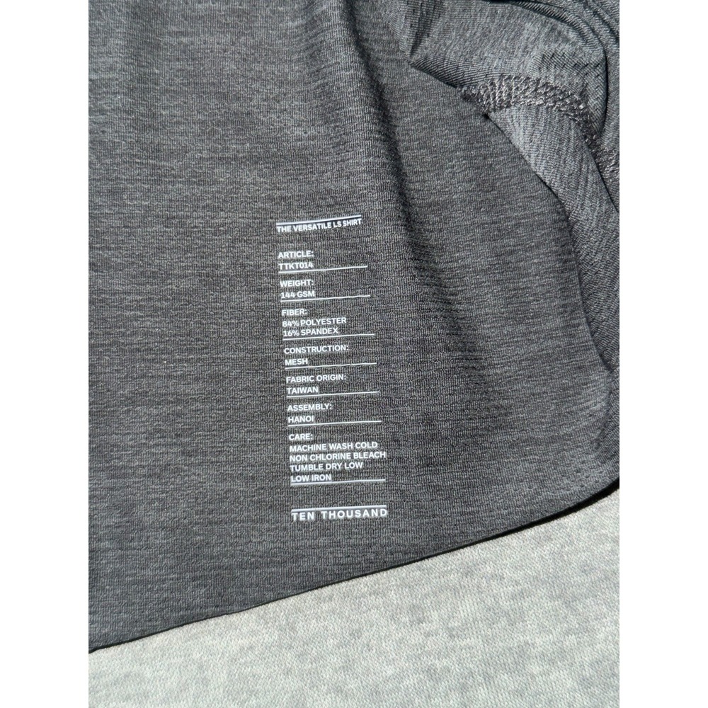 Ten Thousand Men's Pullover Long Sleeve Athletic Shirt Life Time Size Medium - Picture 4 of 8